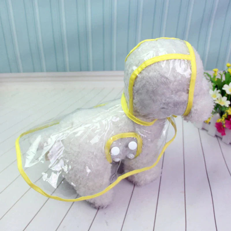 Product Image for Sandsberg | Transparante waterdichte regenjas voor honden - DryPaw, Geel / S