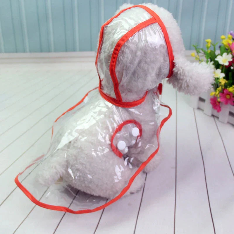 Product Image for Sandsberg | Transparante waterdichte regenjas voor honden - DryPaw, Oranje / XS