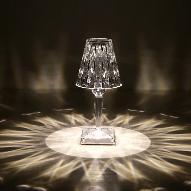 Product Image for MARPOU Kristallpilz Touch verstellbare Nachttischlampe Schlafzimmer USB Stehlampe LED Lampen Nachttisch Wohnzimmer, Diamantlampe