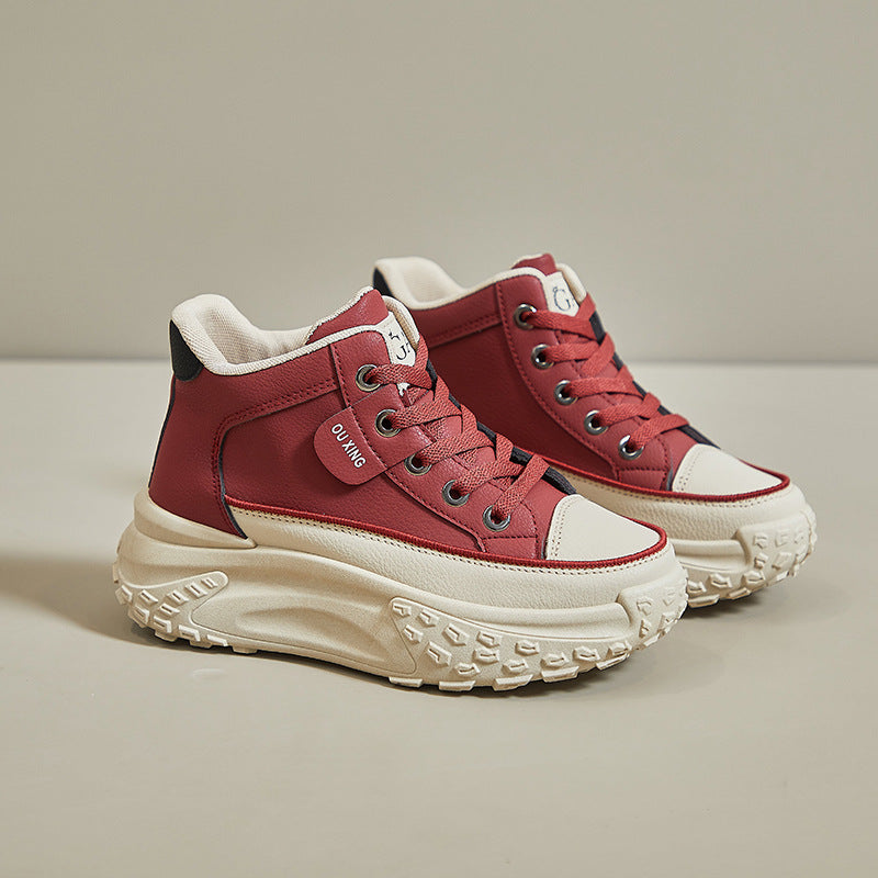 Product Image for Women's Soft Platform All-match Walking Schuhe, Rot / 36 / Hohe Spitze