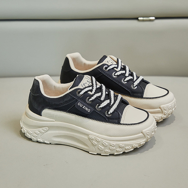 Product Image for Women's Soft Platform All-match Walking Schuhe, Schwarz / 40 / Niedriges Oberteil