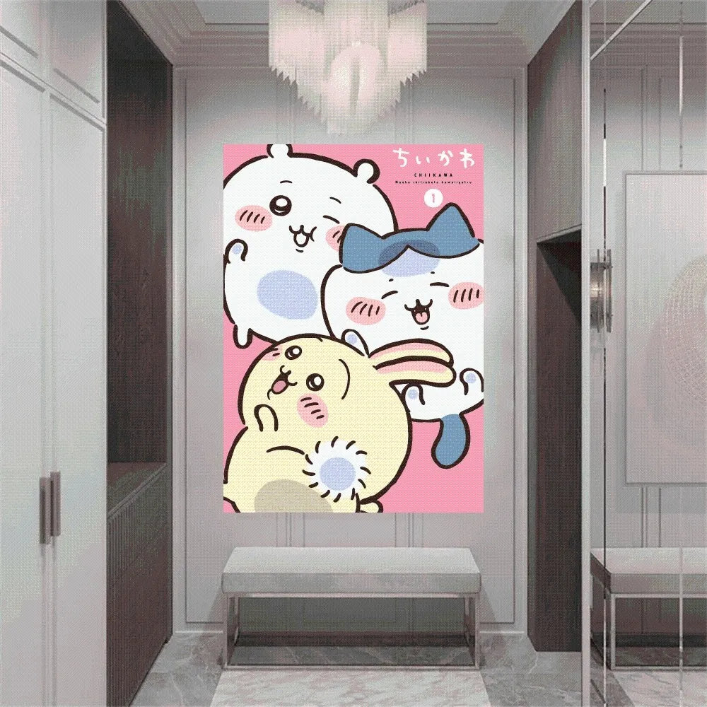 Product Image for Süßes Chiikawas Poster für das Home Office, das Studium, die Wand im Schlafzimmer, das Wohnzimmer und die Küche als Dekoration und Gemälde., z2 / 30 