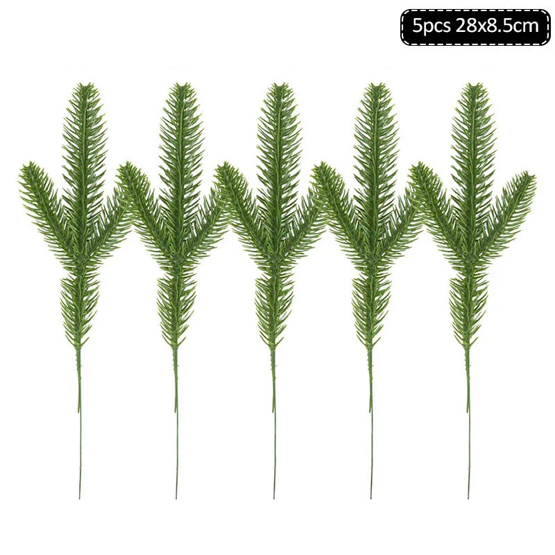 Product Image for Sandsberg 1Pack Weihnachtskiefernadeln Zweige Kunstpflanze Weihnachtsbaum Ornament Dekorationen für Zuhause DIY Kranz Geschenkkarton Hochzeitsblumen, 