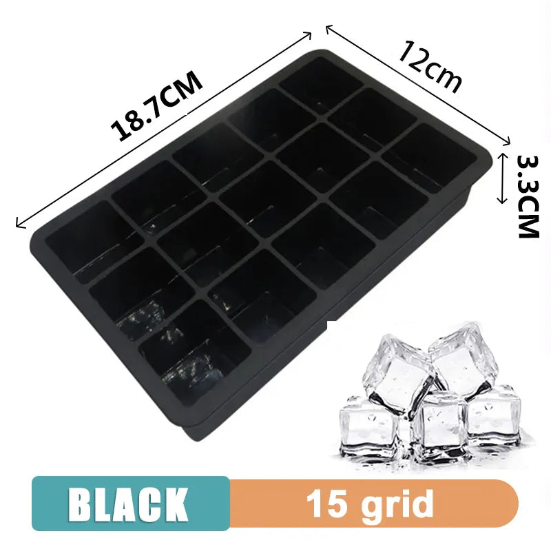 Product Image for 4/6/8/15 Grid Big Ice Tray Mold | Giant Jumbo Large Food Grade Silicone Ice Cube Square Tray Mold | DIY Ice Maker Ice Cube Tray, 24 Gitter - Gelb