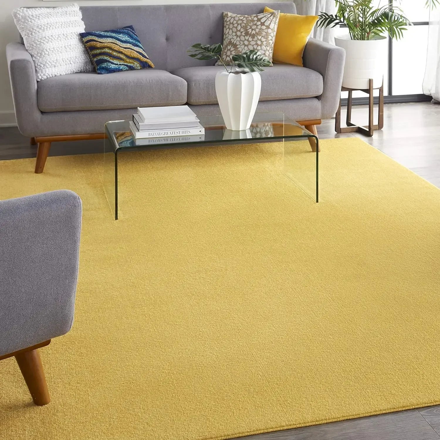 Product Image for Sandsberg | Runde Teppich für Zimmer Schlafzimmer Dekor, Kreis Boho Teppich für Wohnzimmer, Weicher Fluffiger Shaggy Teppich für Mädchen Zimmer Dekor 