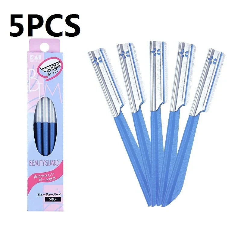 Product Image for Sandsberg | 5pcs Augenbrauen-Epilator Sets Gesichtsrasierer Tragbarer Edelstahl Haarentfernung Sicherheits-Augenbrauen-Schneider Frauen Make-up-