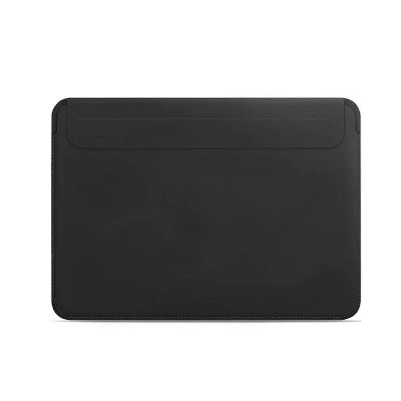 Product Image for Sandsberg | Schlanke PU-Leder MacBook-Hülle mit magnetischem Verschluss - Braun/Schwarz Case für 13,3/14 Zoll Laptops, schwarz / 13"