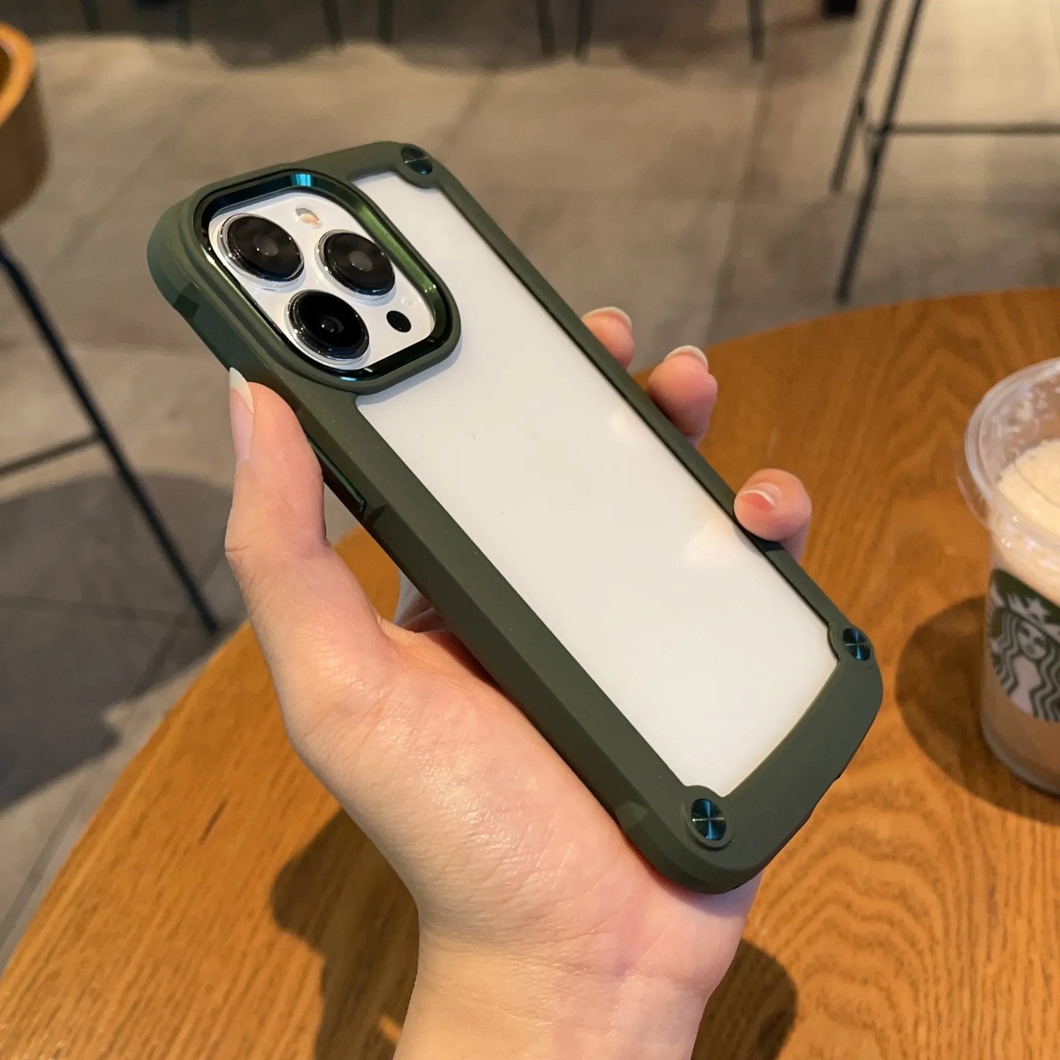 Product Image for Stoßfestes Armor Bumper Case für das iPhone, Grün / Für iPhone 13 Pro