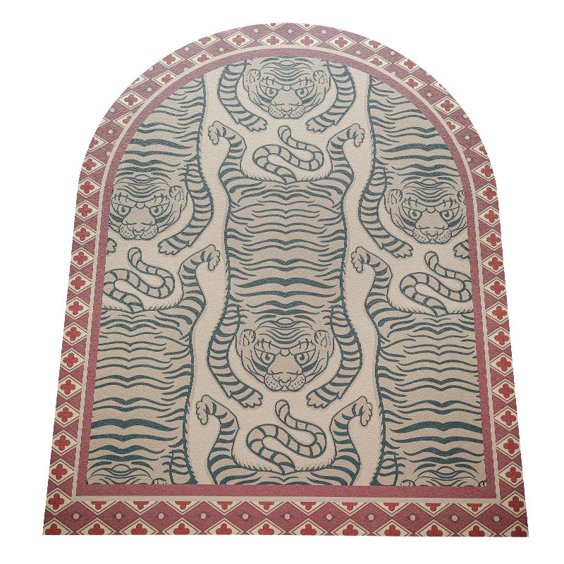 Product Image for Sandsberg | Tiger Matte Rote Tür Teppich Schlafzimmer Dekorativer Tiger Teppich Küchenteppiche Übergroßes Wohnzimmer Alfombra Tapete ковер 러그 Zuhause,