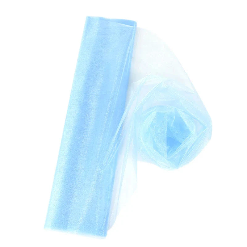 Product Image for Sandsberg 5/10M Organza Rolle Stoff Transparent Crystal Tüll Rolle Hochzeit Geburtstag Party Hintergrunddekoration DIY Garn Stuhlschärpen BABYSHOWER, 