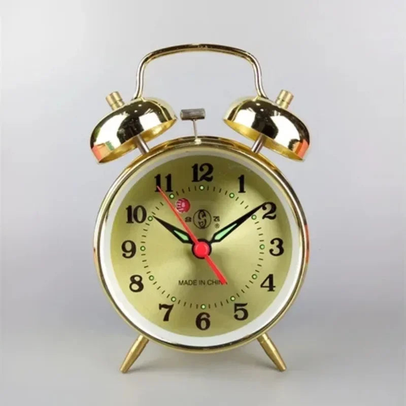 Product Image for Sandsberg | Metall Mechanische Wecker Kreative Schreibtisch Nachttisch Tischuhr Alarm Schlafzimmer Dekoration Zubehör Batterie betrieben, Mechanisch 
