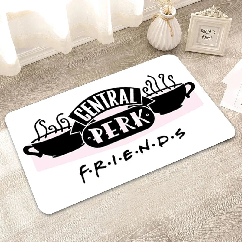 Product Image for Willkommen Teppich Freunde TV waschbare rutschfeste Teppich Boden Bad Teppiche Flur Balkon Schlafzimmer Badezimmer Teppiche Küche Matte Haus Dekor, 