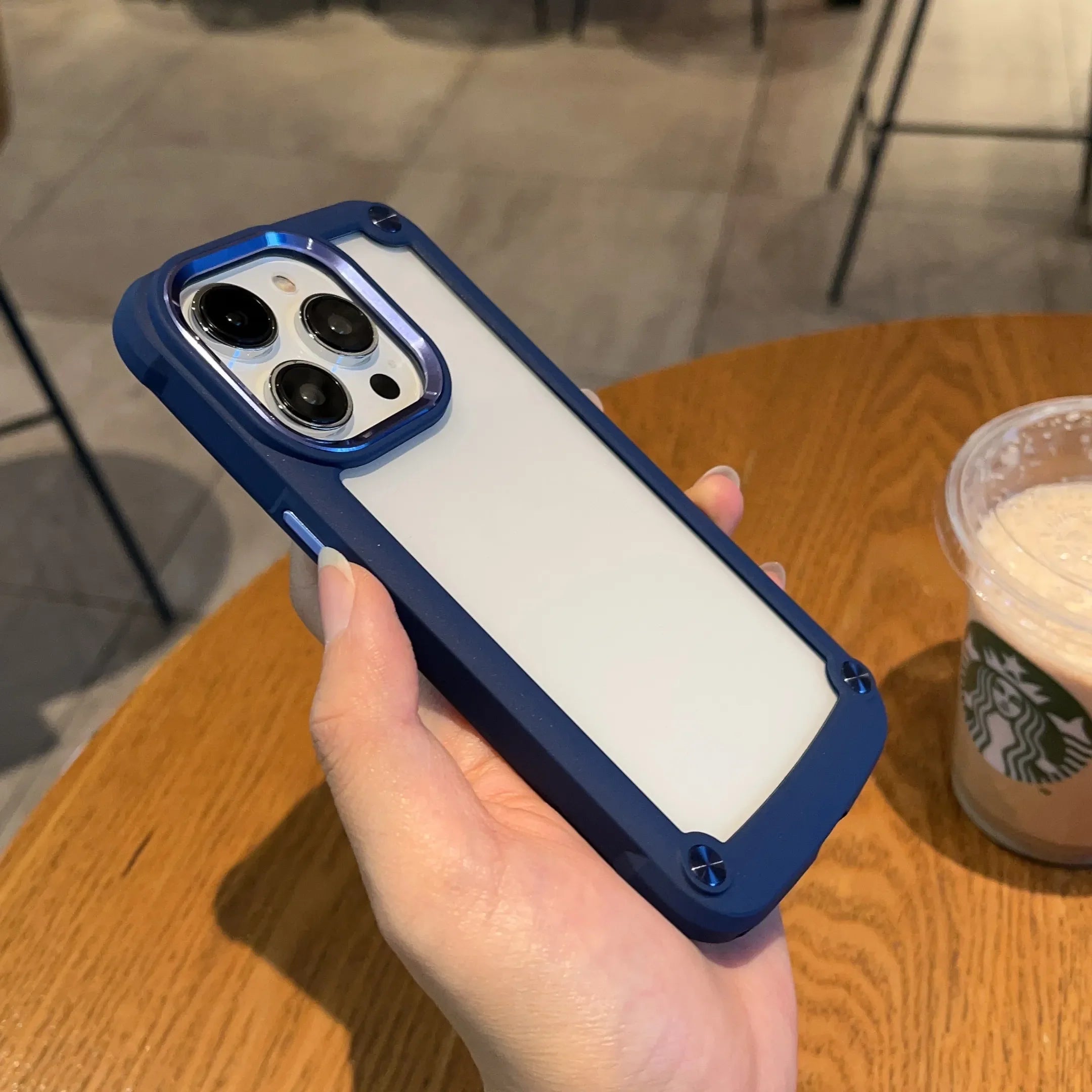 Product Image for Stoßfestes Armor Bumper Case für das iPhone, Blau / Für iPhone 15