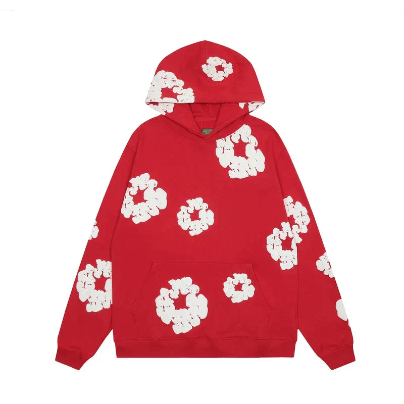 Product Image for Trainingsanzug - Geblümte Kapuzenjacke, Rot / M / Hoodie