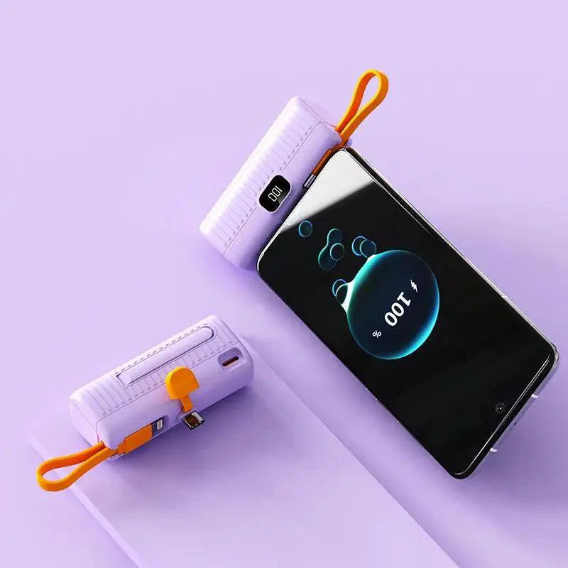 Product Image for Sandsberg | Ultimate 30000mAh Schnelles Kabelloses Ladegerät für iPhone & Typ-C-Geräte, Type-C (paars) / 20000mah