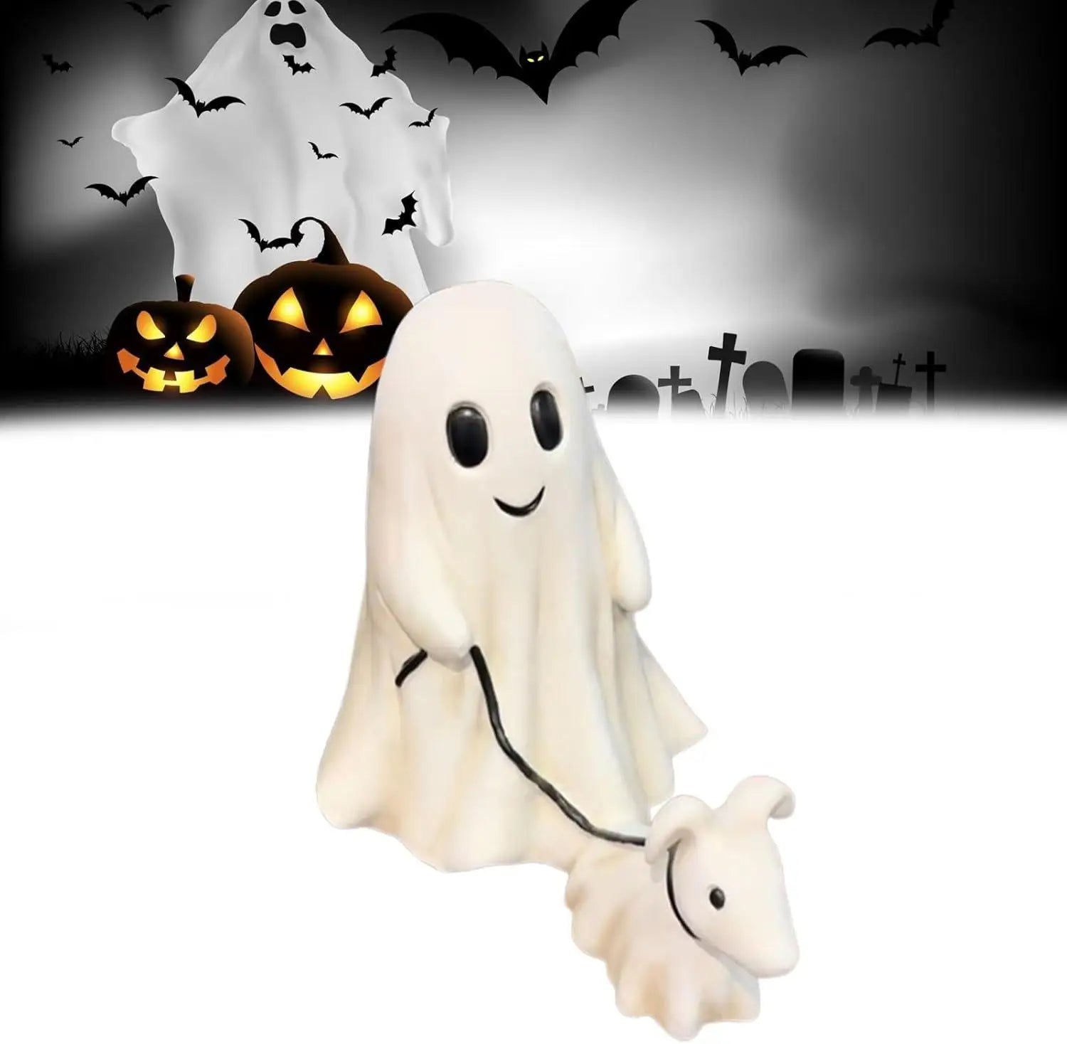Product Image for Sandsberg | Halloween Deko Geist Hund Statue Interessante Harz Ornamente Kreative Wohnkultur Geschenk, Junge 25cm