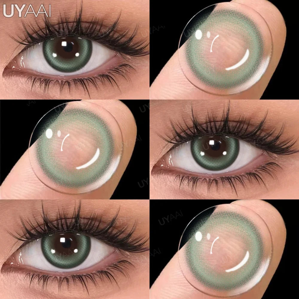 Product Image for Sandsberg | 1 Paar Multicontacts für Frauen y2k Koreanischer Stil Mode Augenlinsen Blaue Augenfarbe Kontaklinse Lila Linsen Graue Naturlinse, Halo 