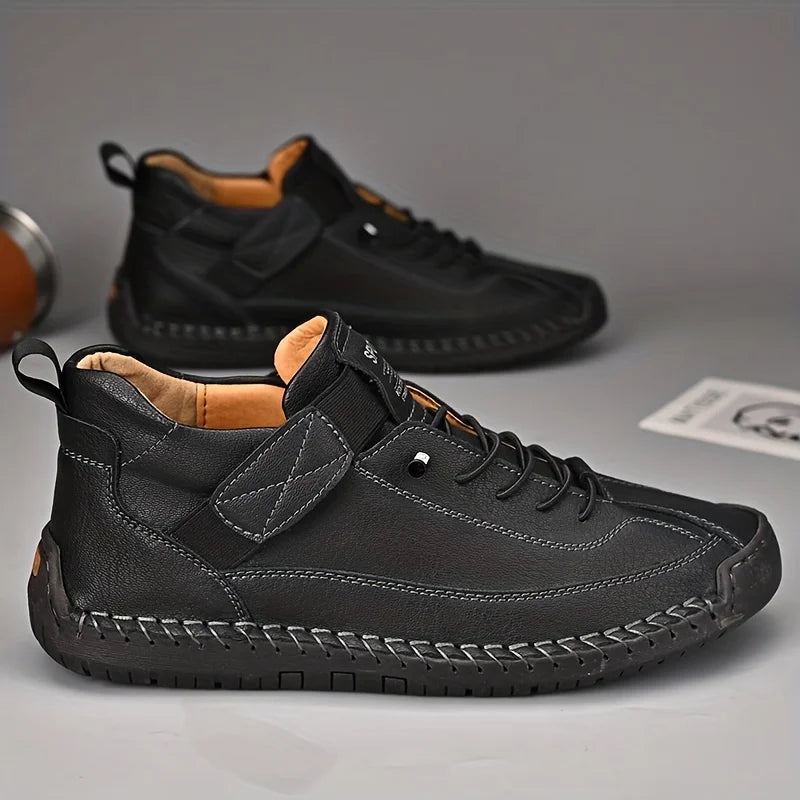 Product Image for Sommer Herren Freizeit Schuhe Leder Brogue Sneakers Luxus Slipper Oxfords Fahren, Schwarz / 44