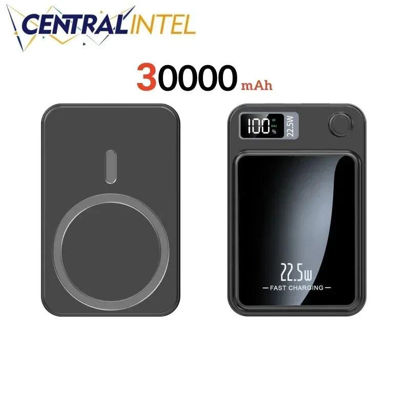 Product Image for Sandsberg | Ultimative 30.000mAh Wireless Power Bank - 22.5W Schnellladen mit magnetischer Fähigkeit, Schwarz-30000mah