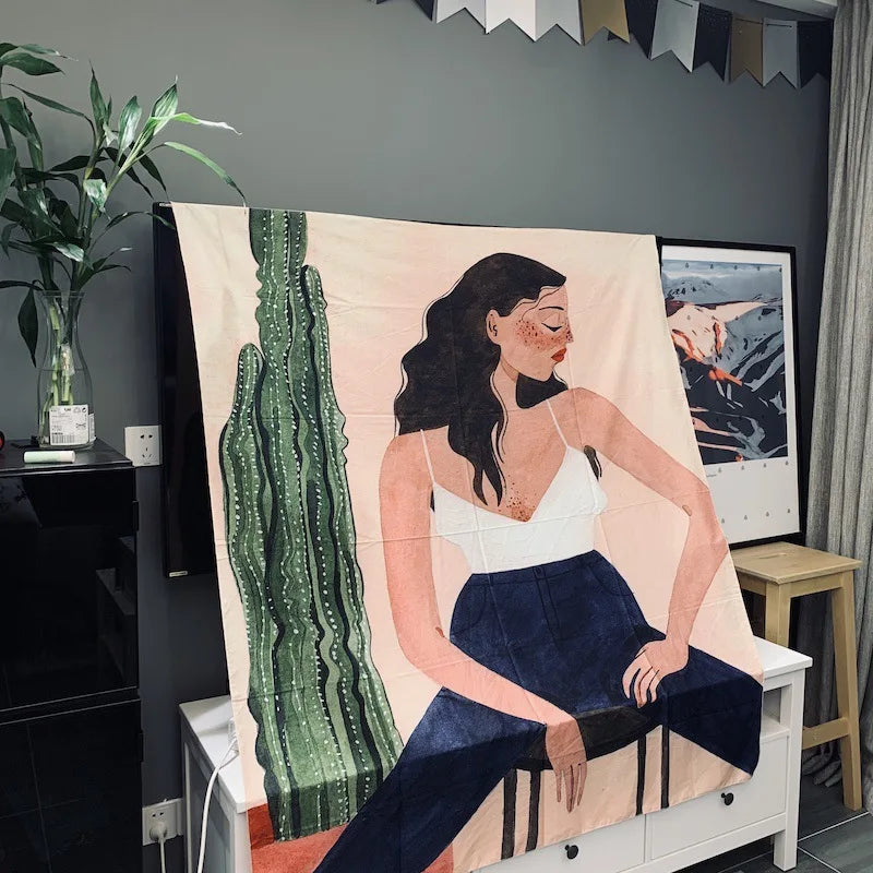Product Image for Urban Pop Art Mona Graffiti Wandteppich, 7 / W150xH230cm