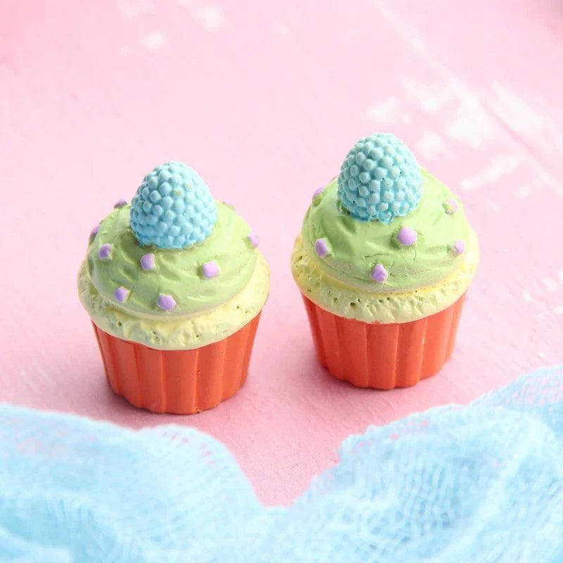 Product Image for Sandsberg | Kawaii 5-delige Miniatuur Aardbei Hart & Ster Hars Cupcake Maakset, Himbeere Orange