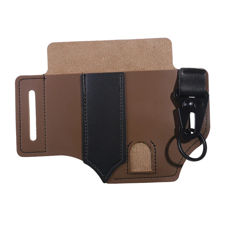 Product Image for Taktischer Multi-Tool Gurt Ledertasche: Tragbare Aufbewahrungstasche für Outdoor-Camping und Jagd - PU-Leder Tasche, dunkelbraun 2