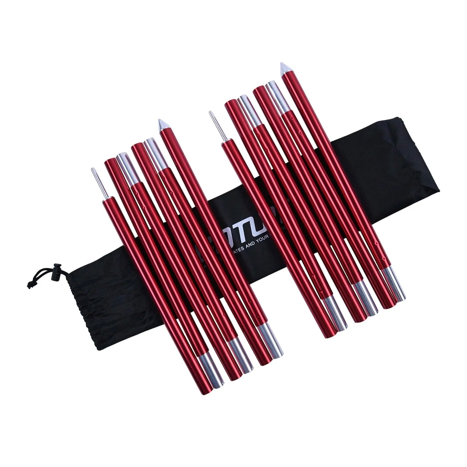 Product Image for Sandsberg | Verstelbare Aluminium Tentstokken Set met Shock Cord Systeem - Perfect Kampeer Gear, Rot