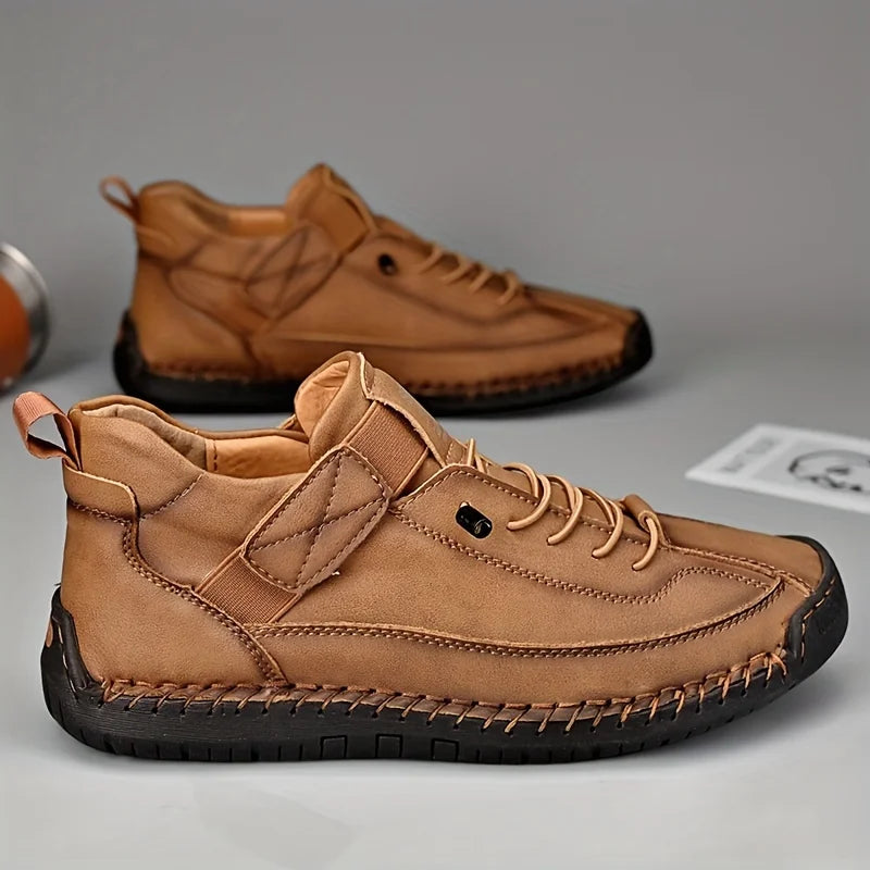 Product Image for Sommer Herren Freizeit Schuhe Leder Brogue Sneakers Luxus Slipper Oxfords Fahren, Hellbraun / 39