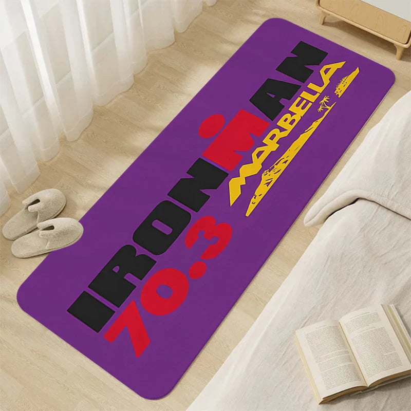 Product Image for Teppich für Schlafzimmer, Flanell, Triathlon, Wohnzimmer, Haus, Eingang, Boden, Fußmatte, weich, lustig, Fußmatte, rutschfest, für Küche und 