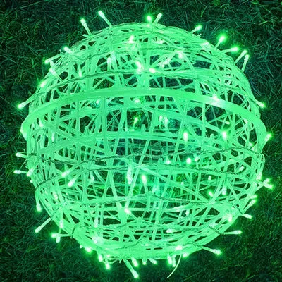 Product Image for Sphere Rattan Festbeleuchtung - Elegante Rattan Festbeleuchtung für Jeden Anlass, Grün / Durchmesser 20CM / 220V Ohne Stecker