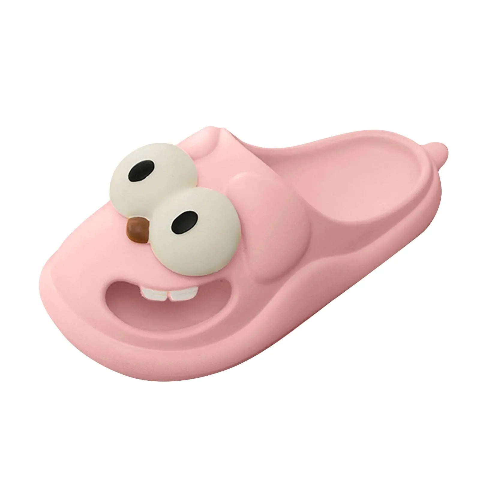 Product Image for Sandsberg | Beliebte Big Eye Hund Hausschuhe Süß Lustig Big Eye Hund Spaß Cartoon Eva Hausschuhe für Frauen Rutschfeste Hausschuhe für drinnen, Rosa /