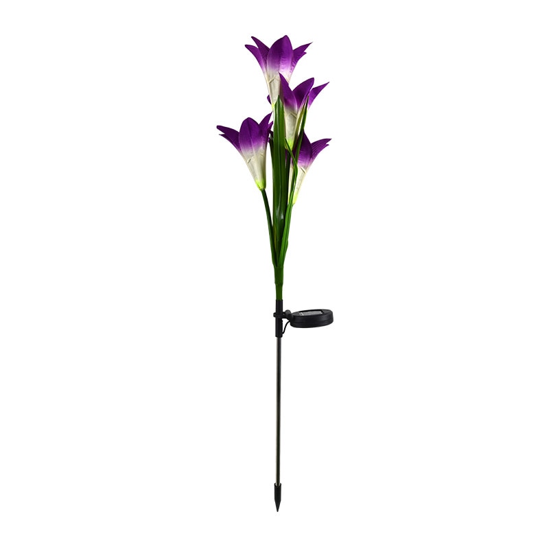 Product Image for Vielseitige Solar-Gartenleuchten: Bunte Außendekoration, Lilie Lila