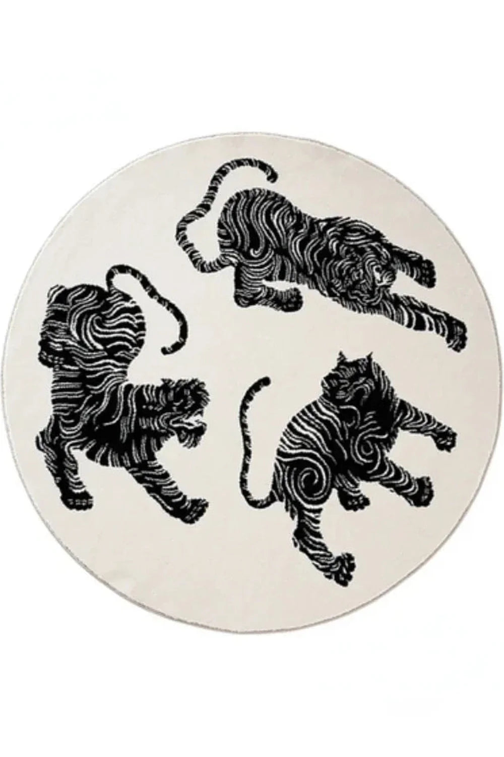 Product Image for Urban Jungle Tiger Teppich, SY13-QD / Durchmesser 80 cm