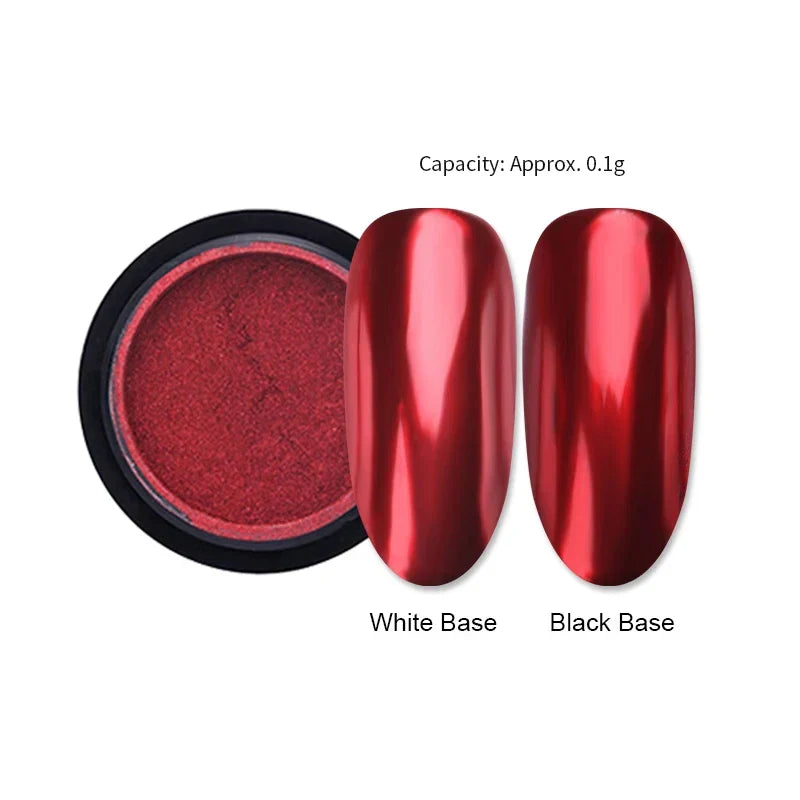 Product Image for Sandsberg | Aurora Pearl White Nails Glitter Dust Chrome Gradient Rubbing on Powder Mirror Reflective Magnetic Pigment Nagelkunst Dekorationen, 46283-