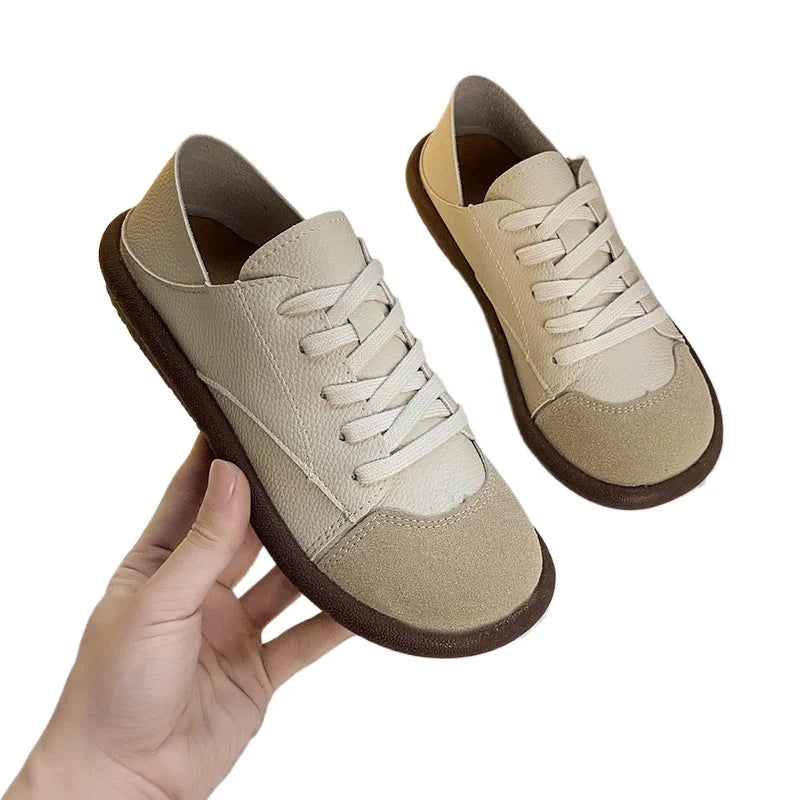 Product Image for Schuhe Damen Runde Kopf Damen Ballerinas Flache Schuhe Unifarben Damen Freizeit, aprikose / 36
