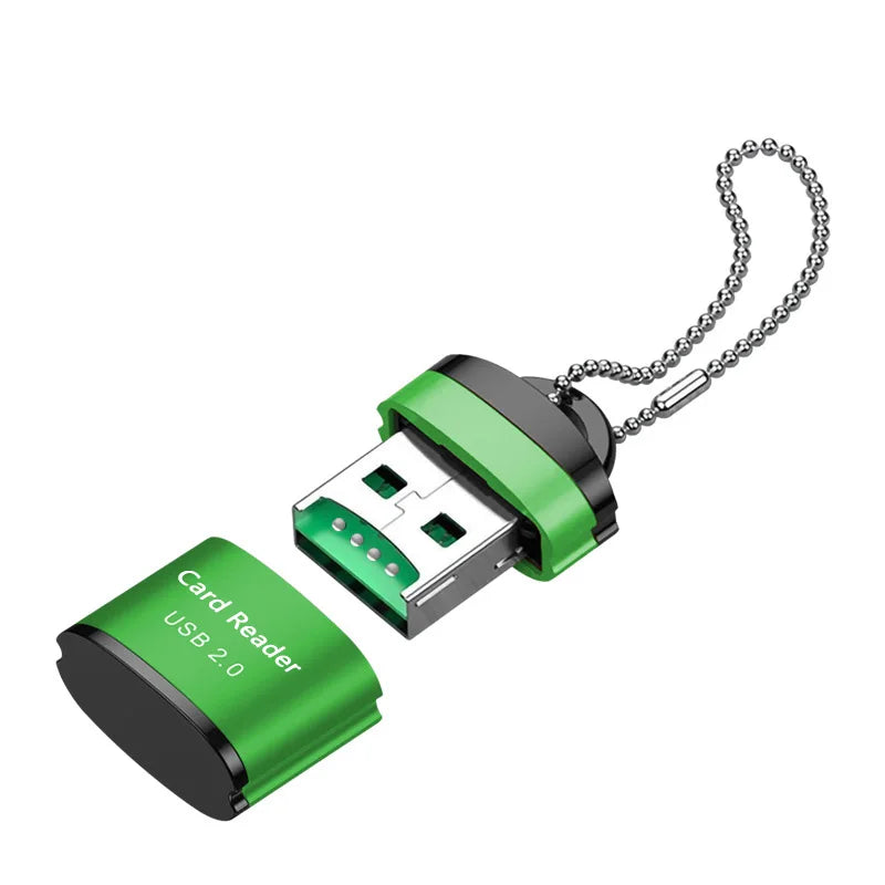 Product Image for USB Micro SD/TF Kartenleser, Grün