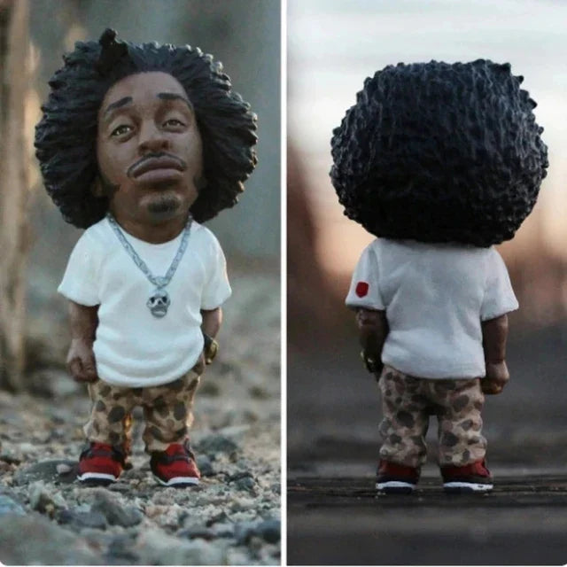Product Image for Tupac Figurine Neue Rapper Star Coole Hip Hop Typ Ornamente Kreative Desktop Statue Zuhause Wohnzimmer Bürodeko Puppe Rapper, Dunkelgrau