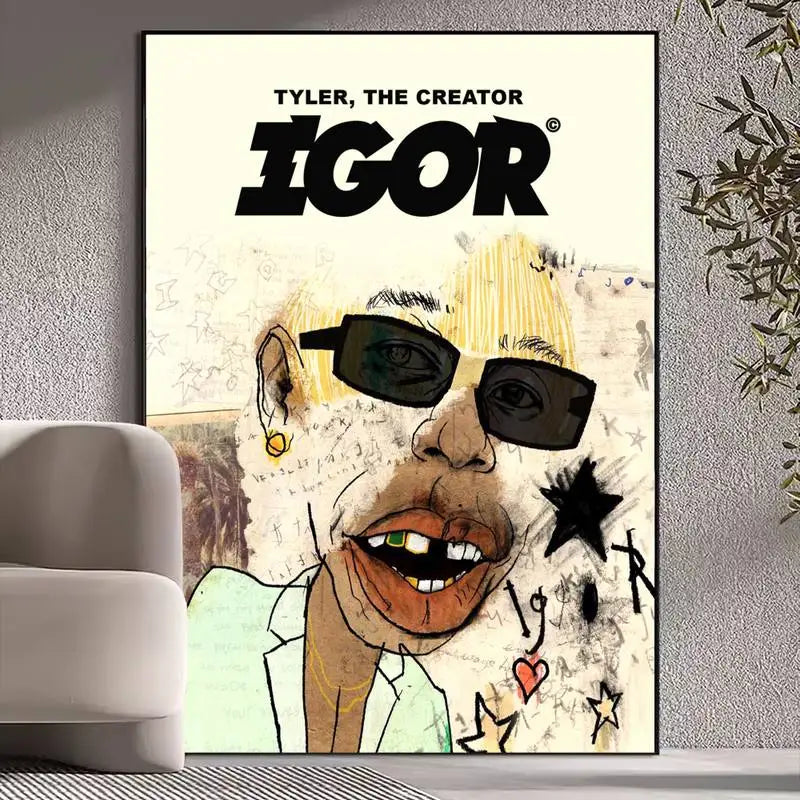 Product Image for Tyler The Creator IGOR POSTER Drucke Wandbilder Wohnzimmer Wohnkultur Klein, A5 / 10X15cm