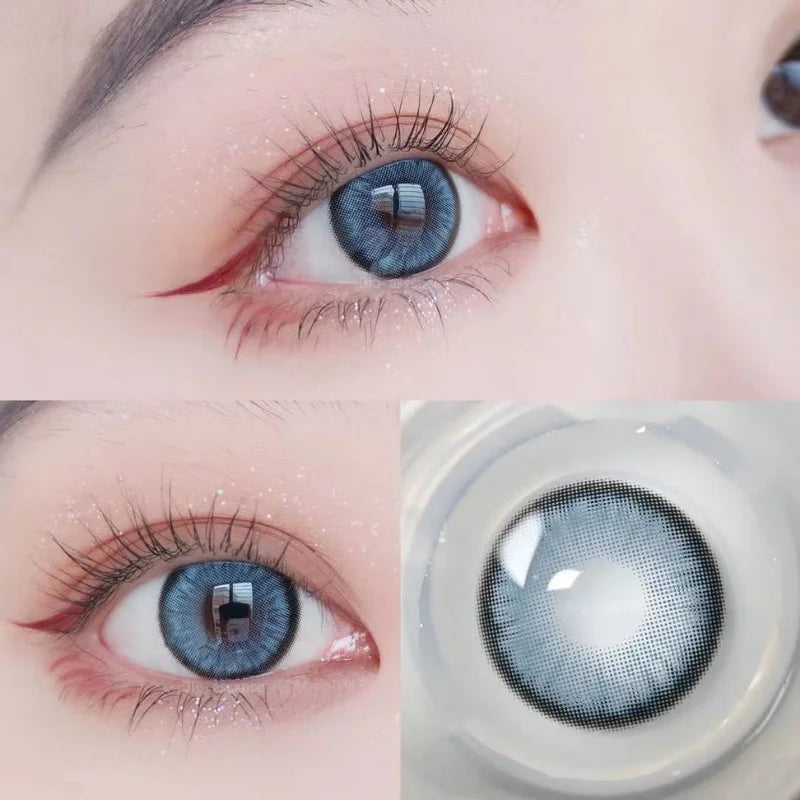 Product Image for Sandsberg | 1 Paar Blaue Linsen Anime Zubehör Farbkontaktlinsen für Augen Comic Tränen Augenmode Linsen Grüne Linsen, mirage blau / 0 / RU