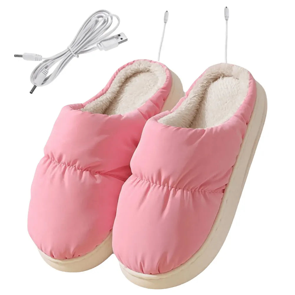 Product Image for WarmthStep - Elektrische beheizte Hausschuhe für ultimativen Komfort, Rosa / 44