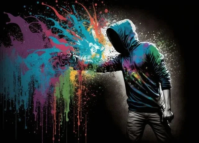 Product Image for Skandinavische Cartoon abstrakte Wandkunst farbenfrohes Orang-Utan Graffiti Banksy HD Leinwandposter Drucke Zuhause Schlafzimmer Wohnzimmer Dekor, 4 /