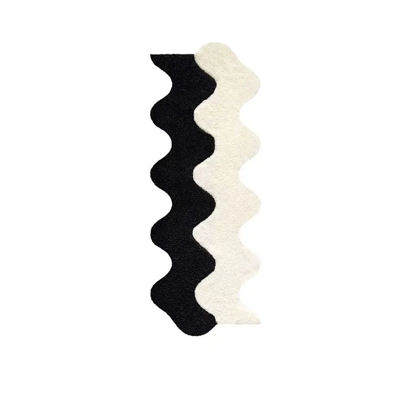 Product Image for Sandsberg | Langer unregelmäßiger flauschiger Tuftteppich Raum Bettvorleger Fußmatte rutschfester Badezimmerteppich Eingangsteppich Matten 