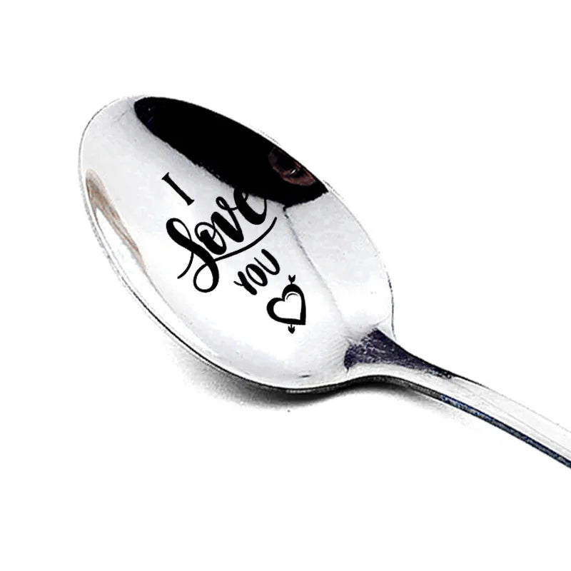 Product Image for Sandsberg Valentinstagsgeschenk Edelstahl Milchkaffee Löffel Liebesbrief Hochzeits Souvenirs Jubiläumsgeschenk für Freundin Freund, 10
