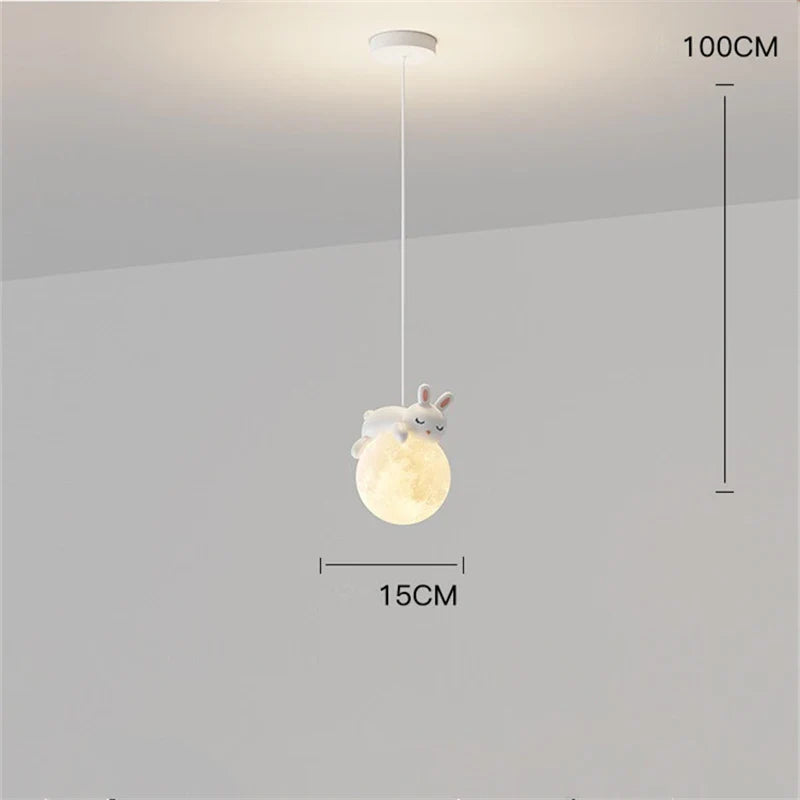 Product Image for Sandsberg | Bär & Hase Anhänger Mondlicht, Bunny Deckenlampe / Naturweiß (3500-5500K)