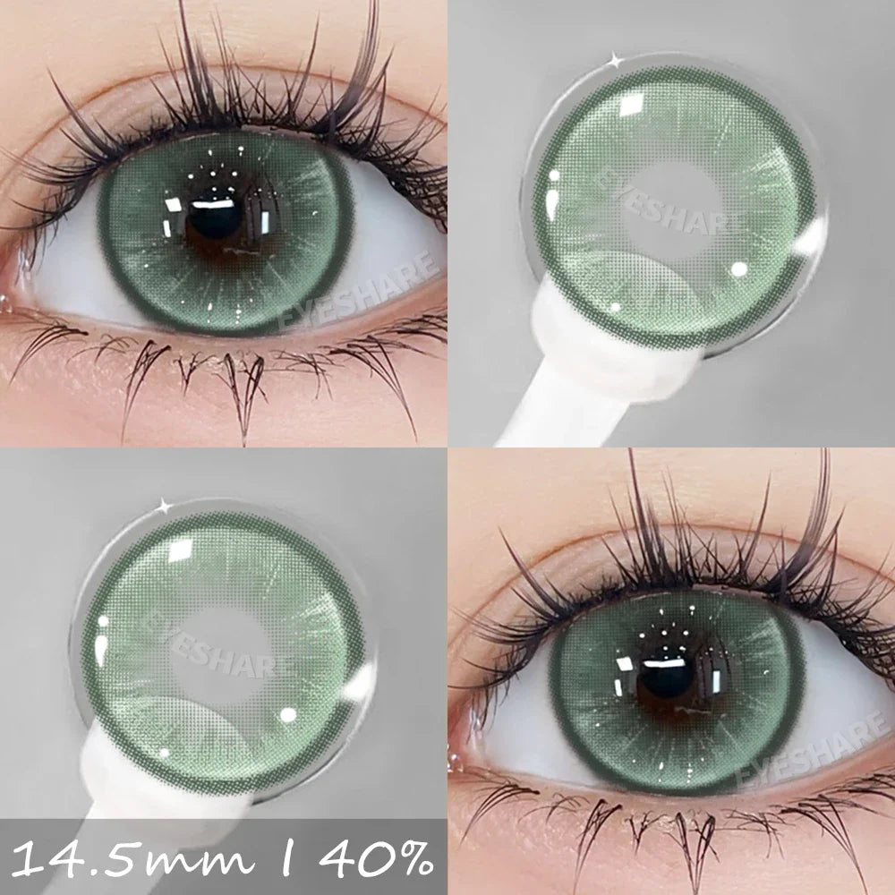 Product Image for Sandsberg | Naturfarbe Kontaktlinsen 2 Stück Fashion Blaue Linsen Graue Pupillen Linse Braune Schöne Pupille Grüne Linse Jährlich 14,5mm, BOSTON-GRÜN