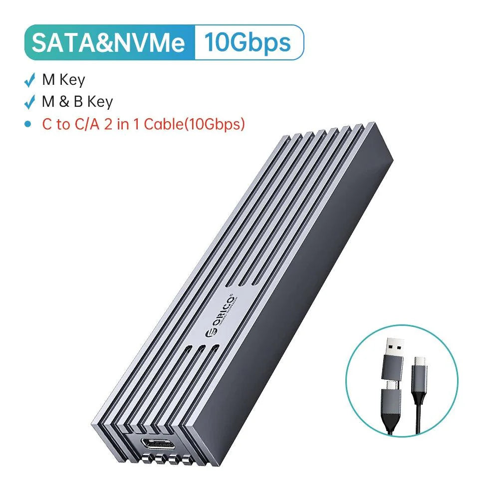 Product Image for Sandsberg | Next-Gen USB4 NVMe M.2 SSD Gehäuse - Entfesseln Sie blitzschnelle Datenübertragungen, Dual Protocol-Grau / HK