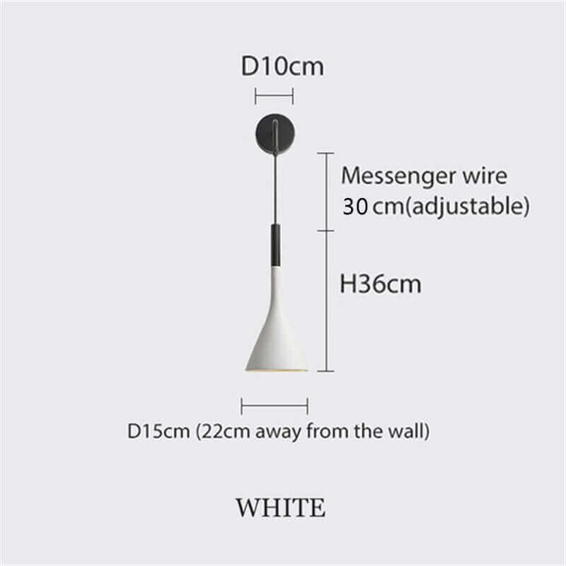 Product Image for Wandmontierte elegante skandinavische Pendelleuchten, weiß