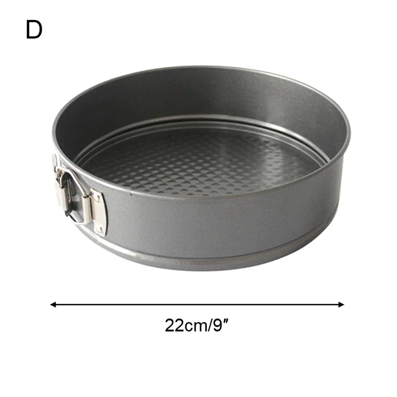 Product Image for Springform Kuchenform – Karbonstahl Antihaftleckfreie Backform mit abnehmbarem Boden – Runde Form für die heimische Küche und Bäckerei, D