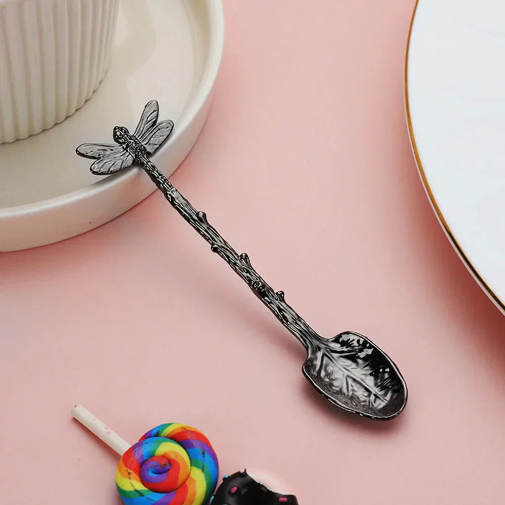 Product Image for Stylische Libelle Zinklegierung Löffel für elegante Küchen, Gunmetal / Rechte Handhabung