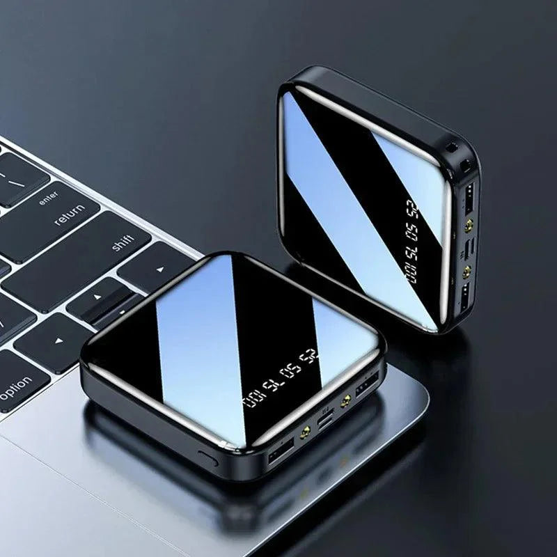 Product Image for Sandsberg | Ultra-portable 50000mAh Powerbank mit LED-Spiegelanzeige und dualen USB-Anschlüssen - Perfekt für das Laden unterwegs, Schwarz / 10000mAh